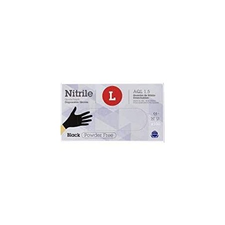 Latex Gloves L Black