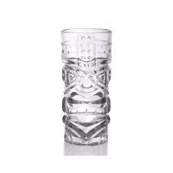 Hawaian Double Face Tiki Glasses 15oz