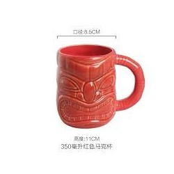 Tiki Mug Red Jar 20oz