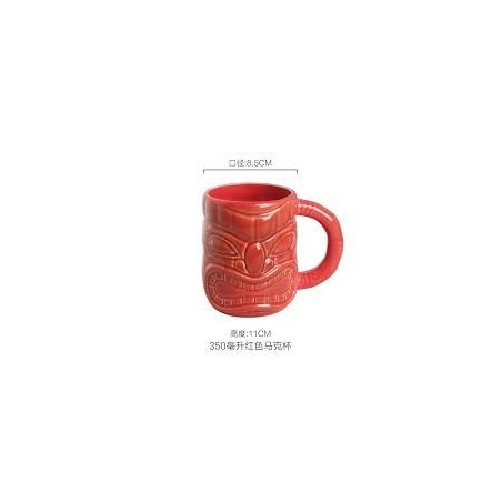 Tiki Mug Red Jar 20oz