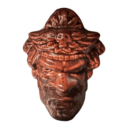 Tiki Glass Emperor Brown