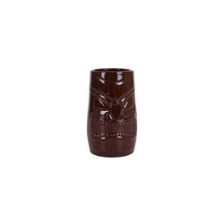 Tiki Glass Face Brown 20oz