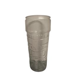 Tiki Glass Tall Transparent Plastic