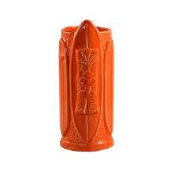 Tiki Glass Orange Surf Style 15oz