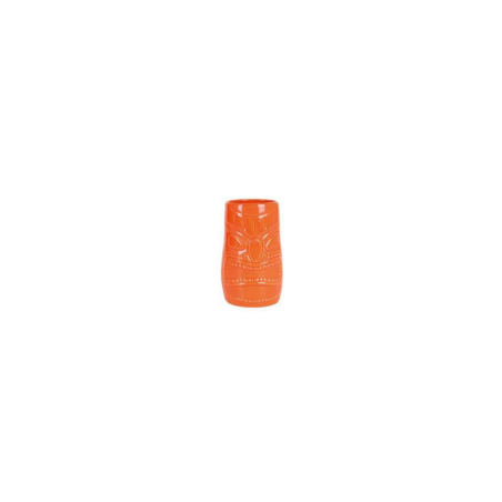 Orange Face Tiki 20oz Vibrant Ceramic