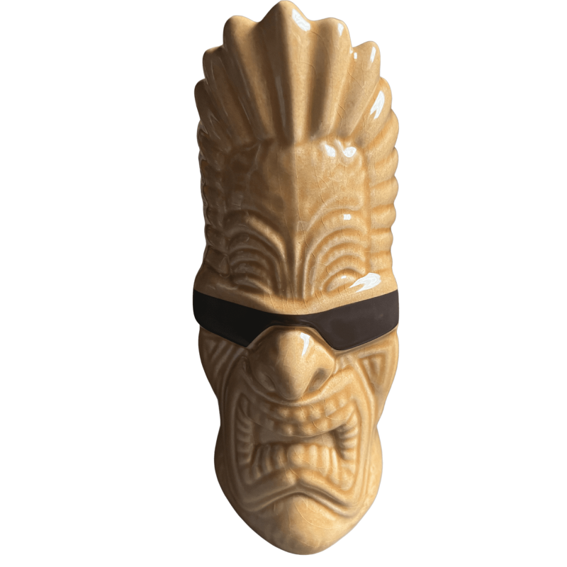 Tiki Glass Tikinator Tommy Yellow 14oz