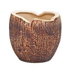 19oz Coconut Tiki Mug | Large Ceramic Coconut Glass