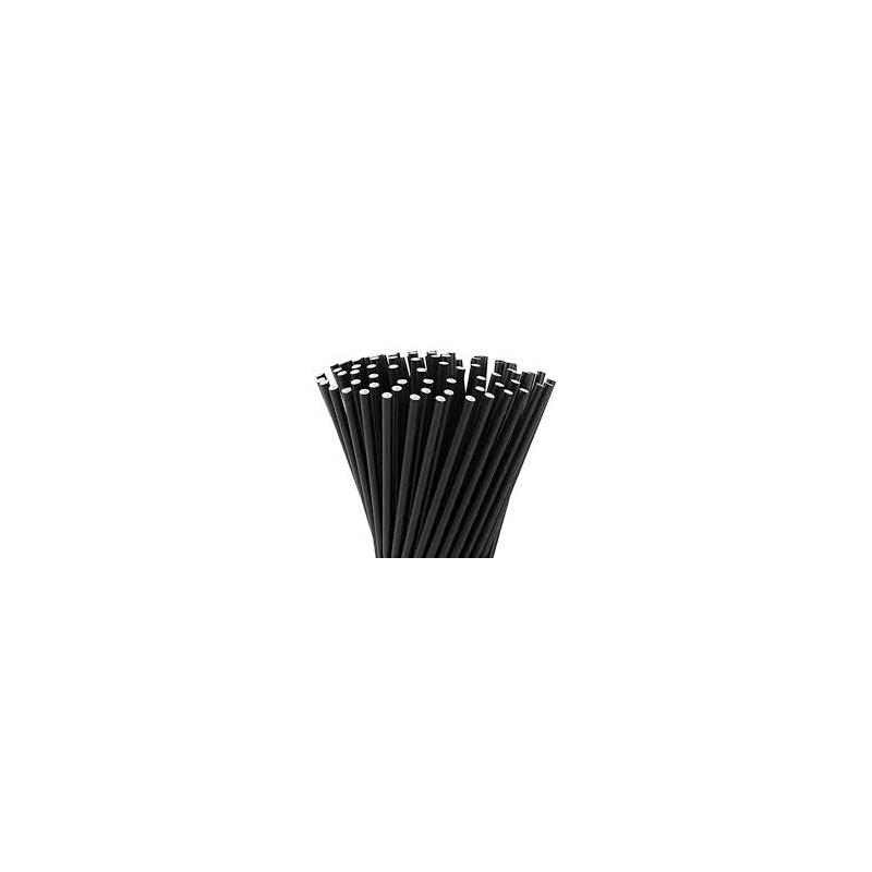 Pajitas Negras PLA Biodegradables (6x200)