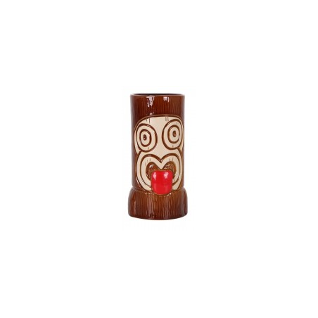 Tiki Arero 16oz Cerámica Esculpida Lujo