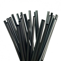 Black Straws PLA 6x150