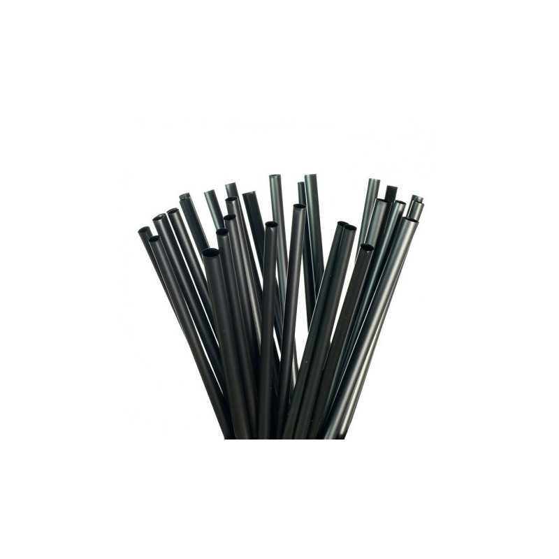 Pailles Noires PLA 6x150– Biodégradables