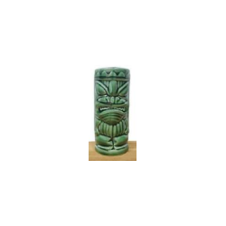 Tiki Glass Green 11oz