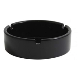 Cok Black Porcelain Ashtray 14cm | Elegance