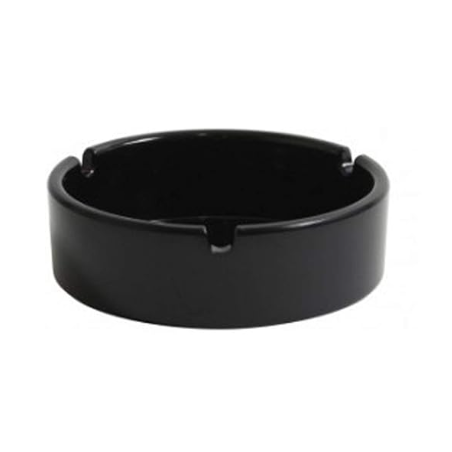 Cendrier en Porcelaine Cok Noir 14cm | Élégance
