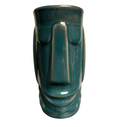 Tiki Glass Ceramic blue 25oz