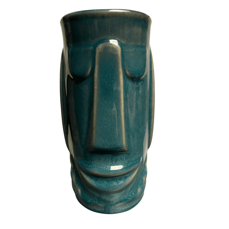 Tiki Glass Ceramic blue 25oz