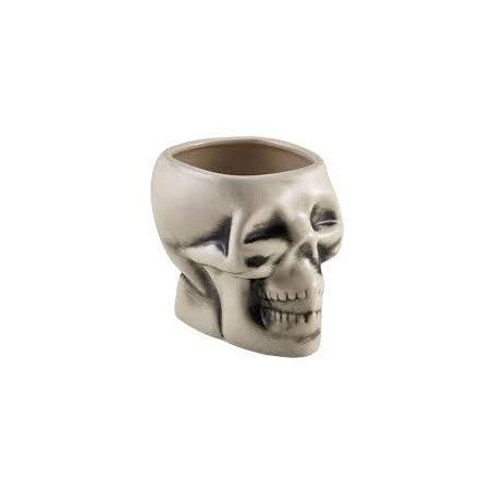 Tiki Glass Skull White 27oz