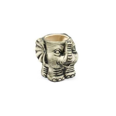 Tiki Mug Elephant Grey Malt 12oz | Jarra Cerámica Elefante