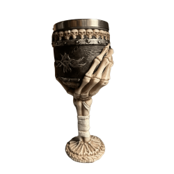 Tiki Glass Skull Cup