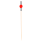 Palillos Bambú Rojo y Negro 12cm (100 uds)