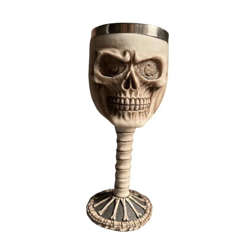 Tiki Glass Skull Cup