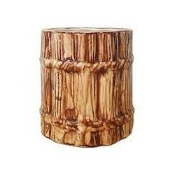 Rum Barrel Tiki Mug | Barrel-Shaped Handcrafted Ceramic Glass