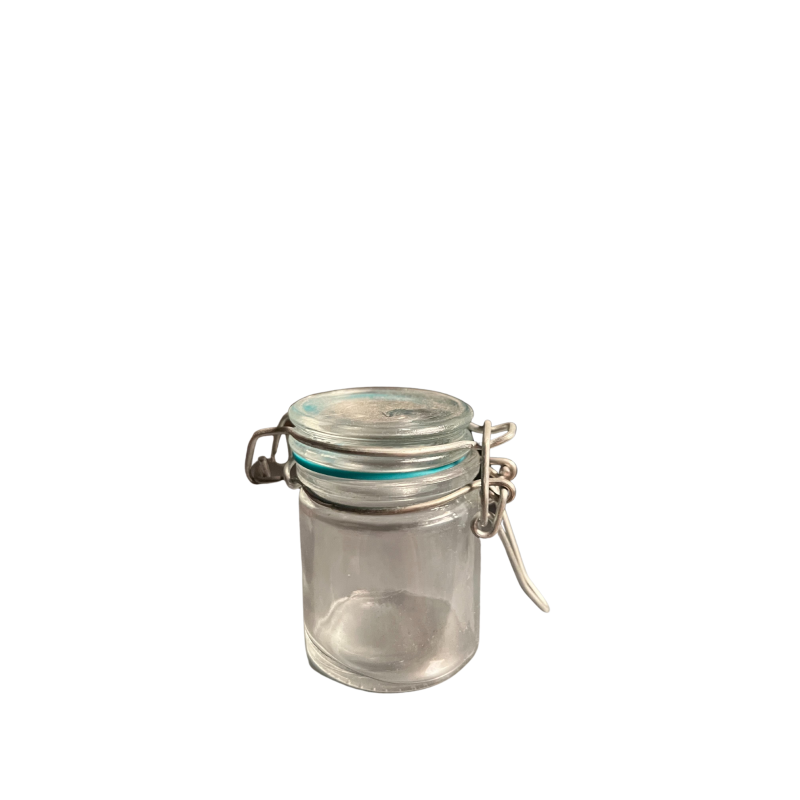 Mini Bote de Cristal Hermético 8cl