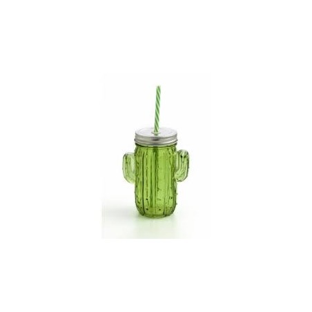 Jason Tumbler + Straw + Lid Green Cactus 14cm