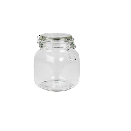 Bote Hermético de Cristal 1L | Conservación para Bar y Cocina