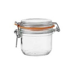 Jar Glass Pot Orange 32,5cl