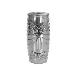 Tiki Glass Tall Platinum