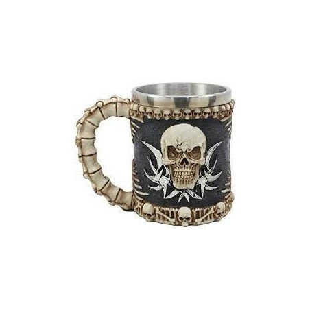 Tiki Mug Skull Ebros Evil 11oz | Vaso Calavera Cerámica Gótica