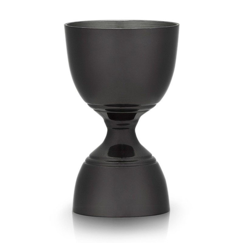 Jigger Style Britannique Acier Inoxydable Noir 30/60ml