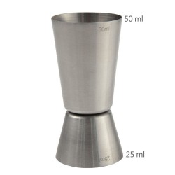 Cocktail Jigger 25/50ml Stainless Steel