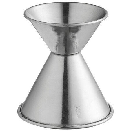 Professional Jigger Measures 52ml Silver Stainless Steel