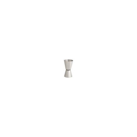 Jigger Métrico 20/40ml | Medidor de Cócteles Plateado
