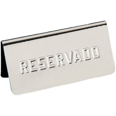 Cartel Reservado – Acero Inoxidable