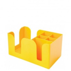 Bar Caddy Jaune | Organisateur de Bar 6 Compartiments