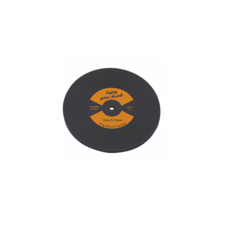 Lp Disc Drink Coaster Orange Label