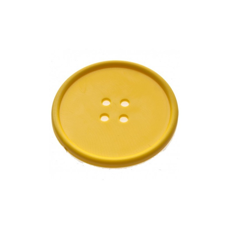 Button Drink Coaster Yellow