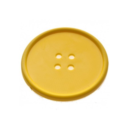 Button Drink Coaster Yellow