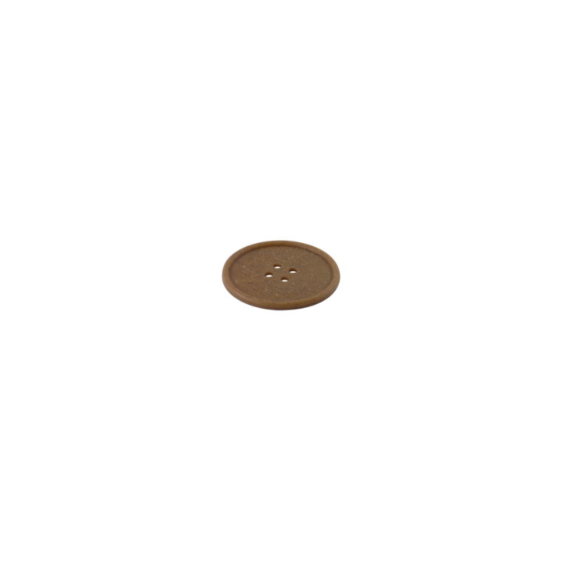 'Button' Wooden Drink Coaster