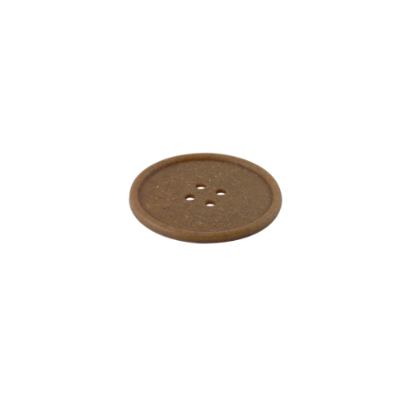 Button Drink Coaster Wood