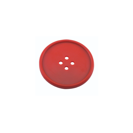 Button Drink Coaster Red