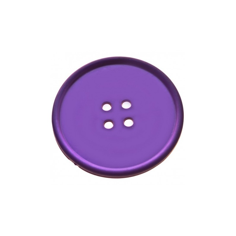 Button Drink Coaster Purple