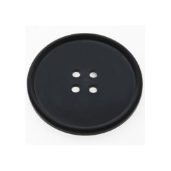 Button Drink Coaster Black