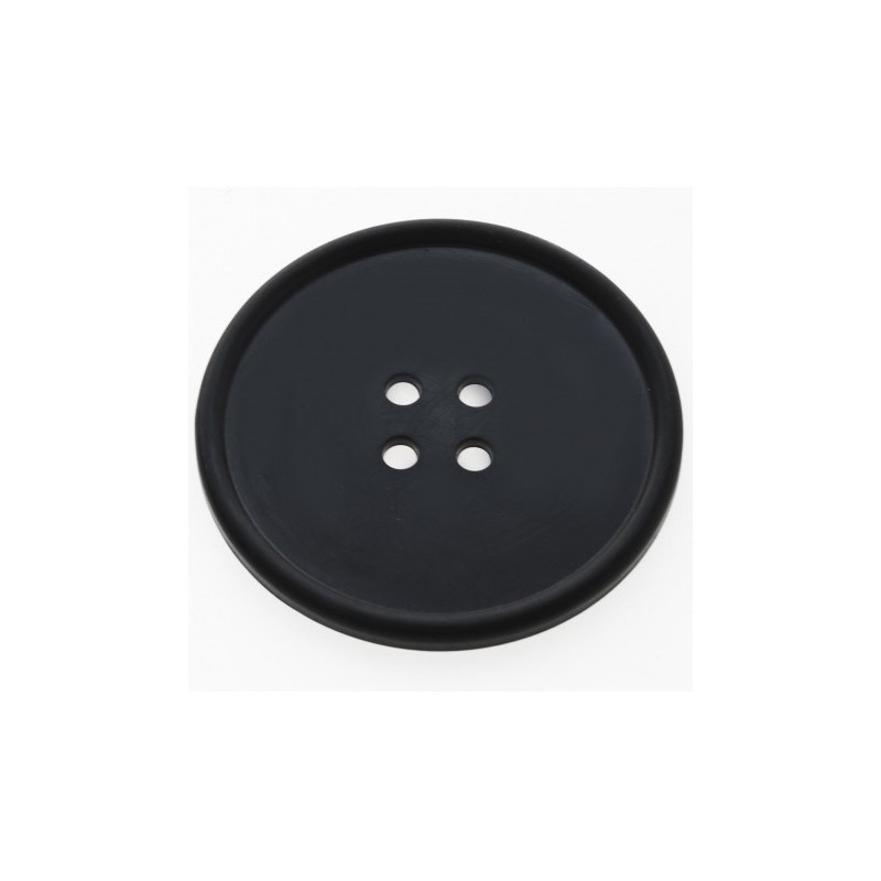 Black Button Drink Coaster Black Button Drink Coaster
