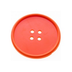 Button Drink Coaster Orange