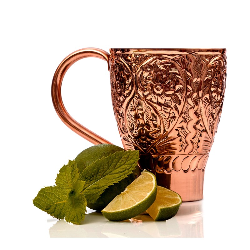 Embossed Mule Copper Antique