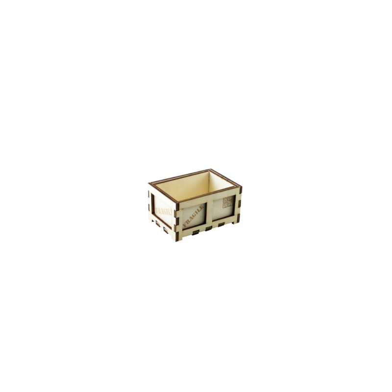 Mini 'Shipping Box' Beech Wood